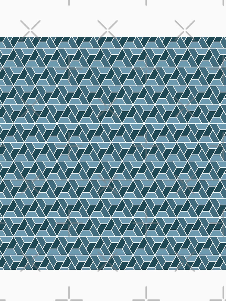 Shades of blue triangle pattern by flamendes
