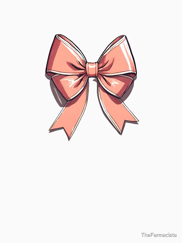 coquette vintage pink ribbon bow by TheFarmacista