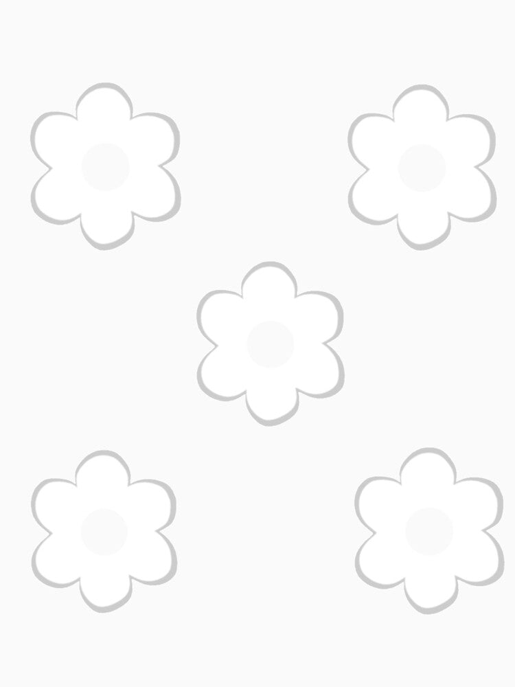 green white flowers by buzzcutart