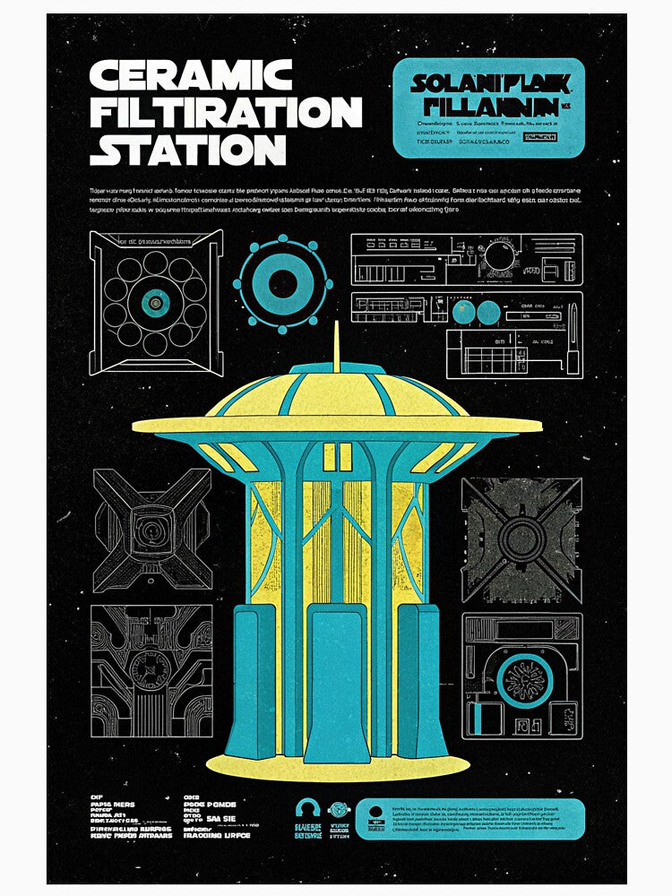 Solarpunk: Art Nouveau Ceramic Filtration Station by Raw-Ink