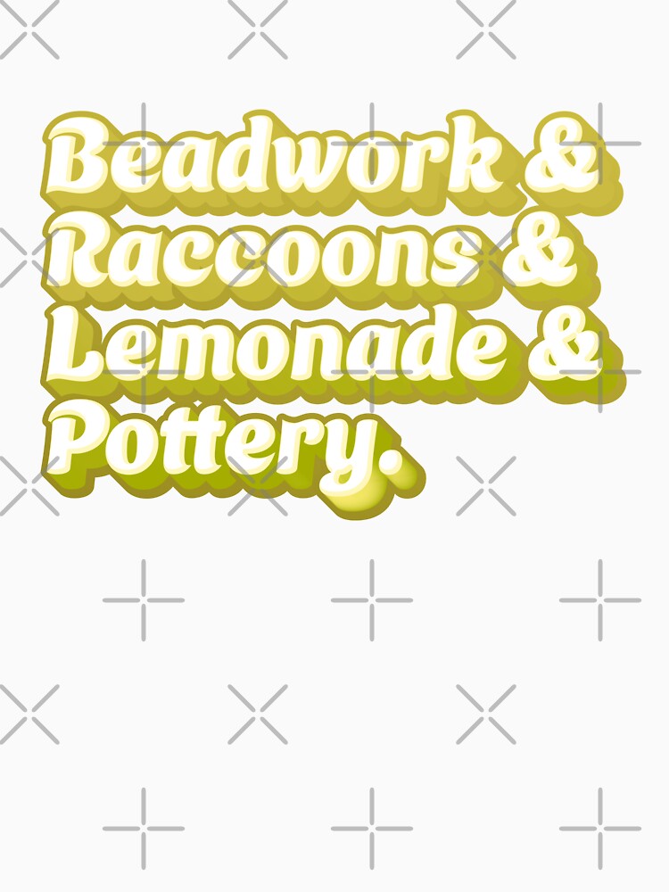 Beadwork & Raccoons & Lemonade & Pottery by jazzydevil