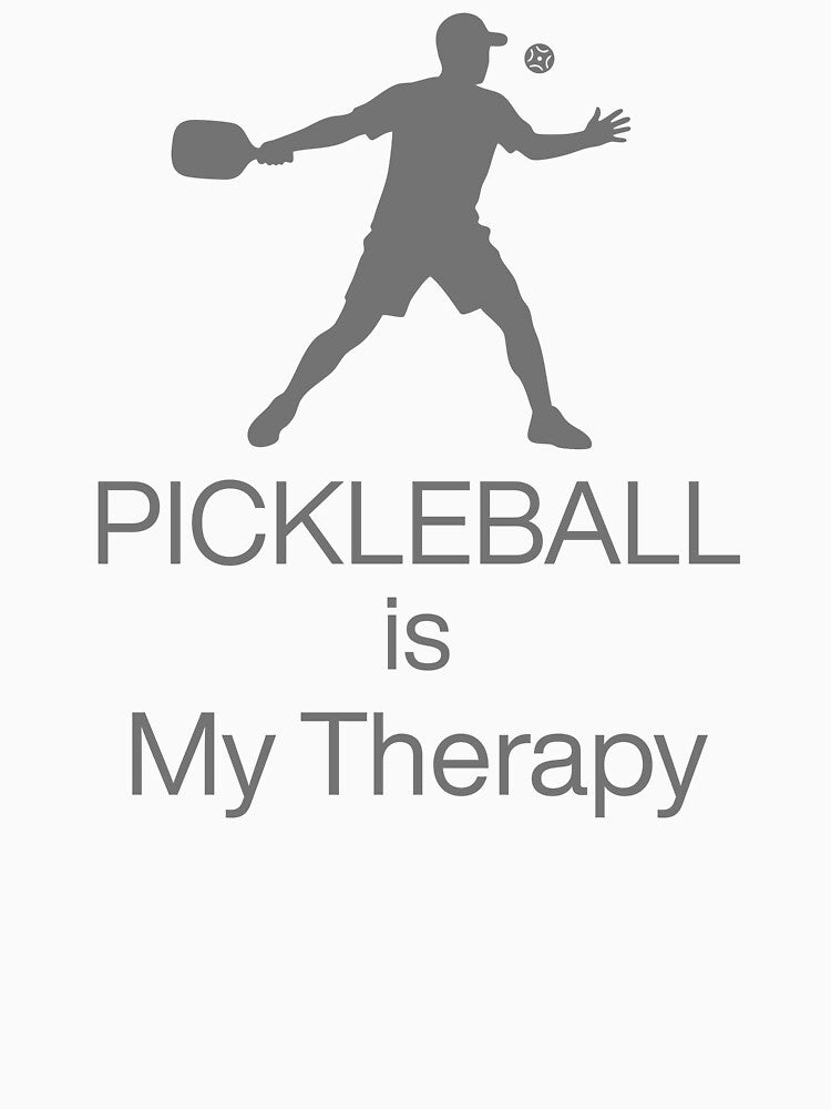 Pickleball Is My Therapy Funny Tee For Pickleball Players by WearFine