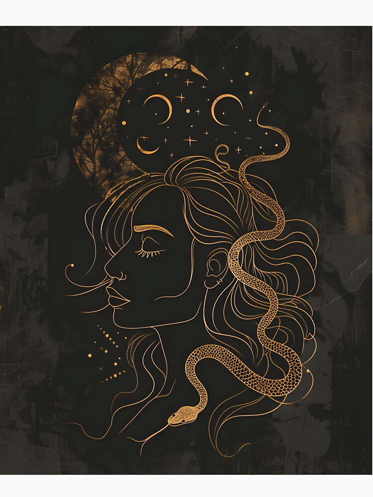 Dark Moon Goddess Mystical Feminine Power by WheatDraft