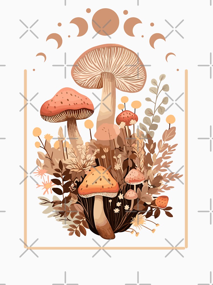 Boho Mushroom Cottage Core by GirlGlowGraphic