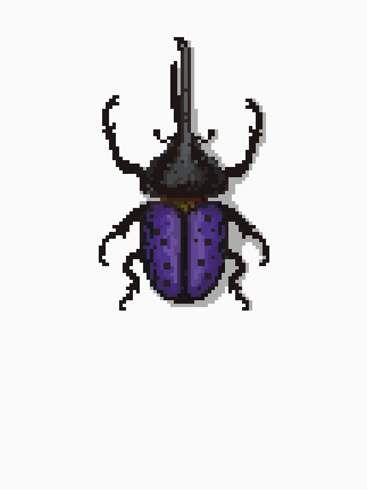 Pixel art beetle nº 48 by Kanistamps