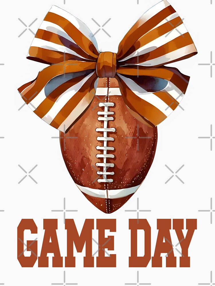 Game day American football coquette bow by Colorfulman