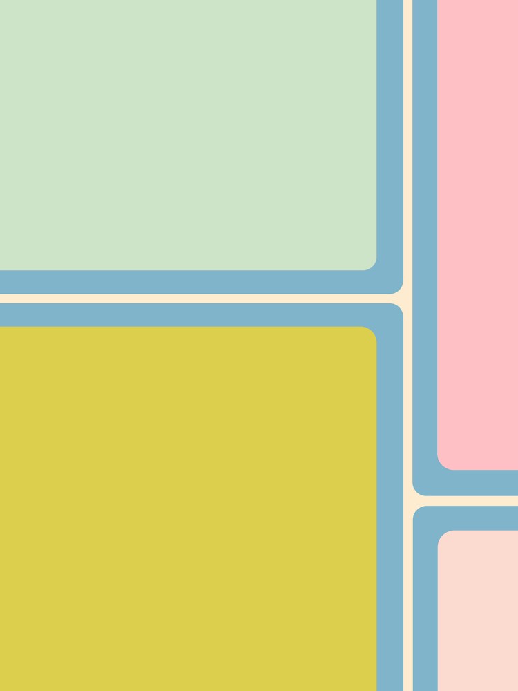 Minimal Geometrics Baby Blue Pink Lime Pastel Pattern by kierkegaard