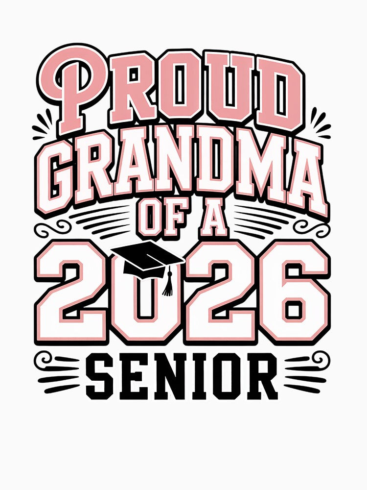 Proud Grandma Class 2026 Senior Graduate Graduation Matching by Rrettgison