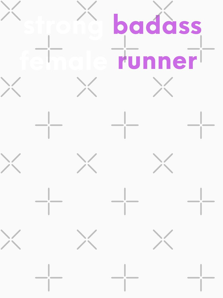 Strong Female Badass Runner by Runner's High