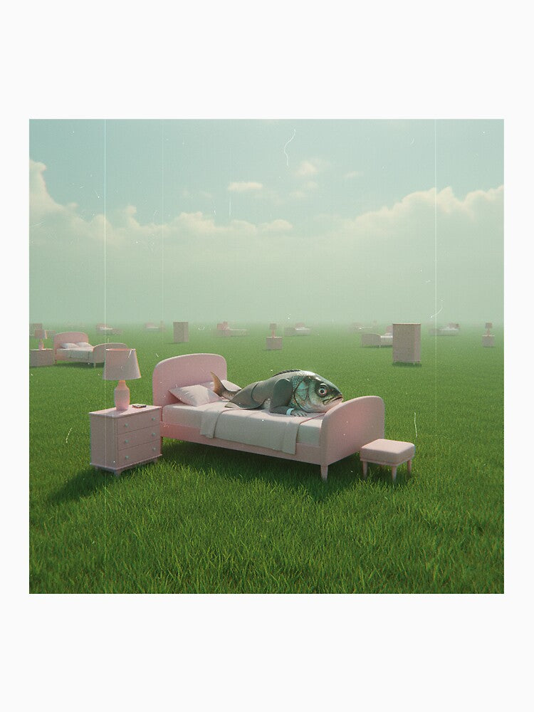 The Broken Idols Series : "Fish on a surreal meadow" by Virtual-Studio-Geebaki