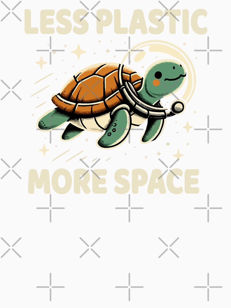 Space Turtle Less Plastic More Space by Gkinoki