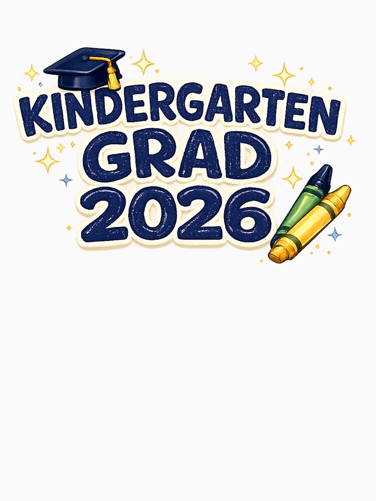 Kindergarten Grad 2026 Cute Pencil by PunchDrop