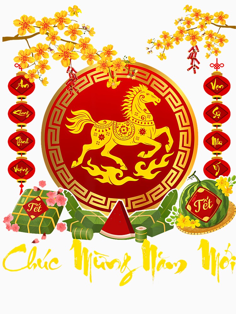 Chuc Mung Nam Moi 2026 Horse Vietnamese Lunar New Year 2026 by JanieLucia