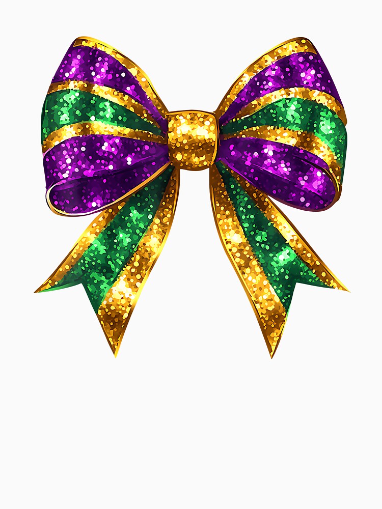 mardi gras coquette bow women Women Kids by Boutkimaewab
