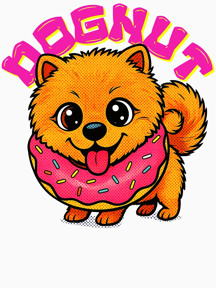 Dognut - Adorable Pomeranian Donut Kawaii Pop Art by 2msons