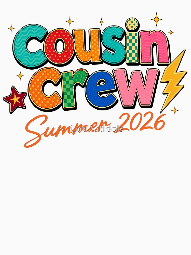 Cousin Crew Summer 2026 Retro Family Vacation Matching Reunion by CutOutIdols