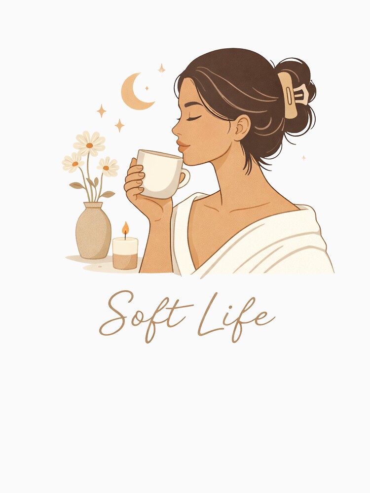 Soft Life Aesthetic Minimalist Girl Design by Hoffmann-Shop