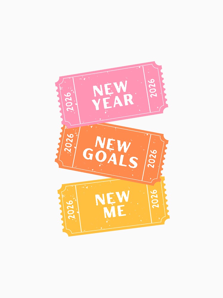 New Year New Me - Vintage Tickets for 2026 Goals by Colorful-Garden