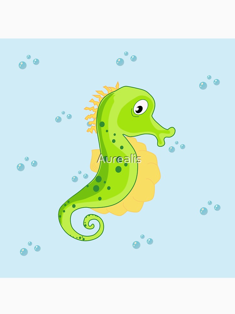 Ocean life - seahorse in the free ocean by Aurealis Creatief