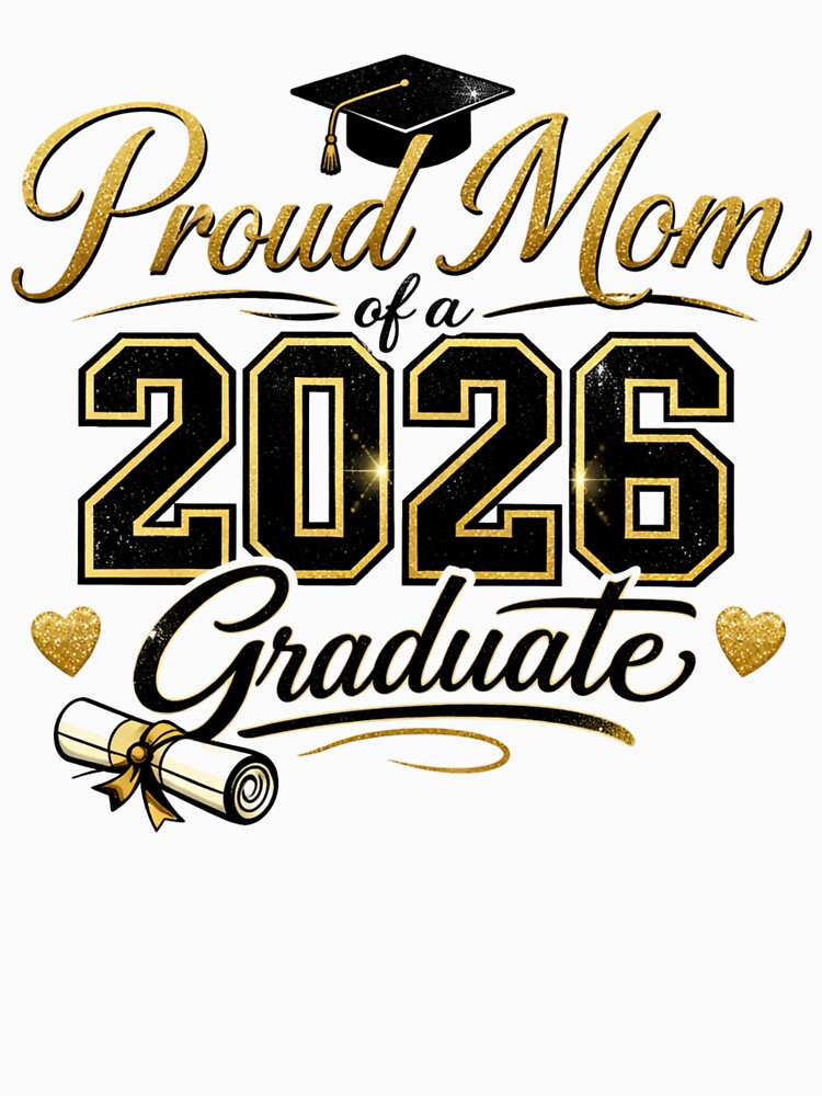 Proud Mom of Class of 2026 – Elegant Graduation Design by EventDrop