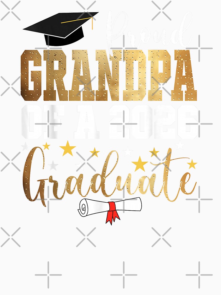Proud Grandpa Of A 2026 Graduate Class Of 2026 Graduation Ceremony Gift by GenioFin