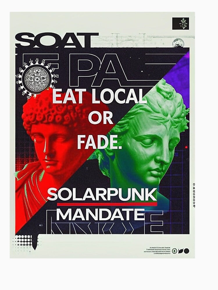 Solarpunk Poster Mandate by Raw-Ink