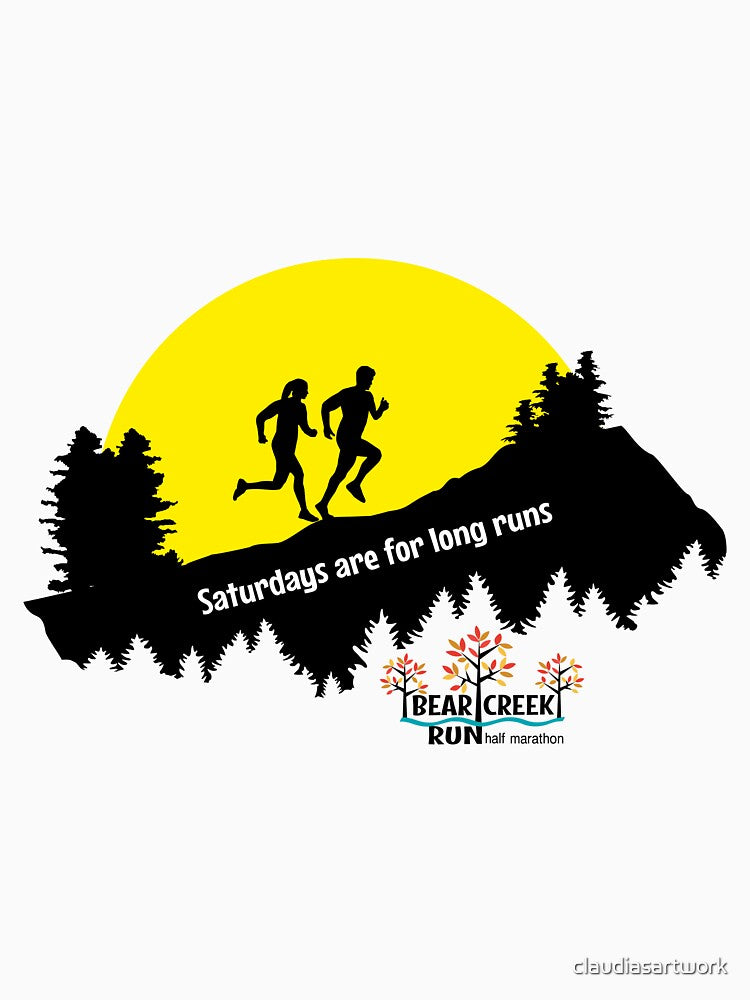 Bear Creek Run 2, trail running by claudiasartwork