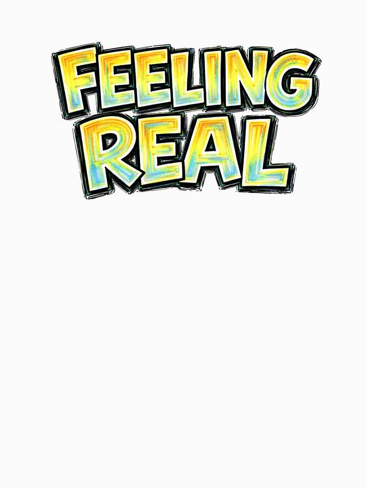 FEELING REAL – hand drawn childlike typography by Mac Sketches