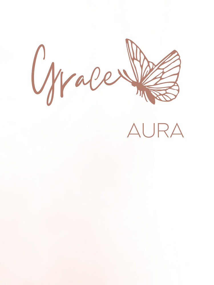 Grace Aura Minimalist Butterfly Aesthetic Line Art by AuraLoft