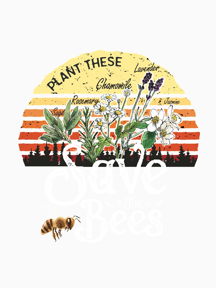 Vintage Plant These Save The Bees Tshirt Gift by pinkplace