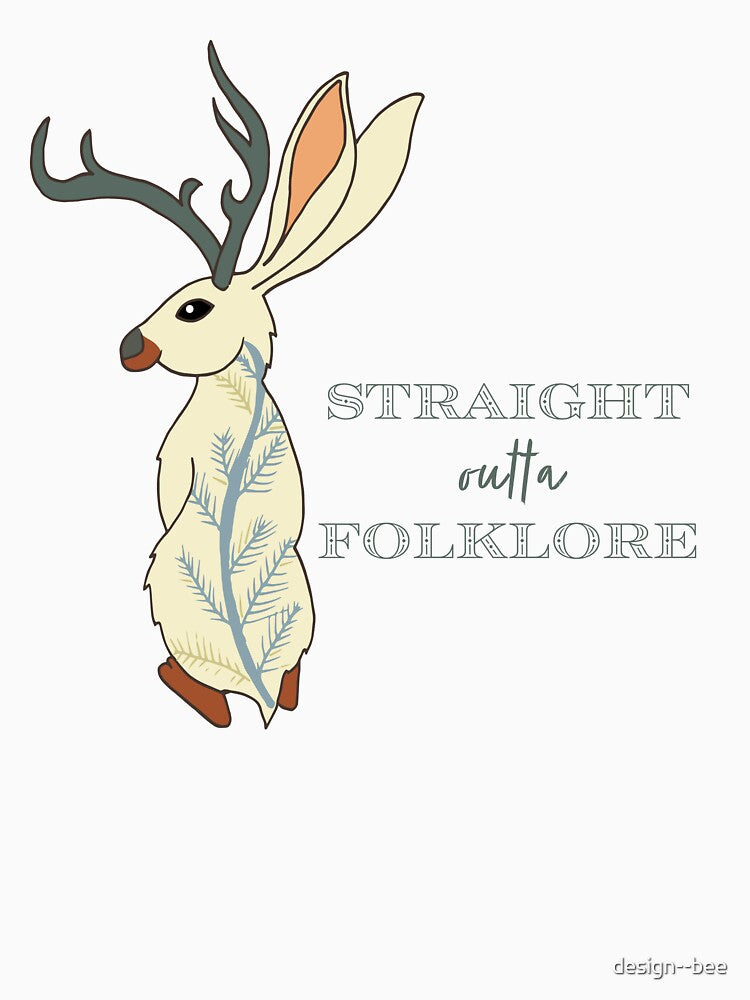 straight outta folklore- Jackalope by design--bee