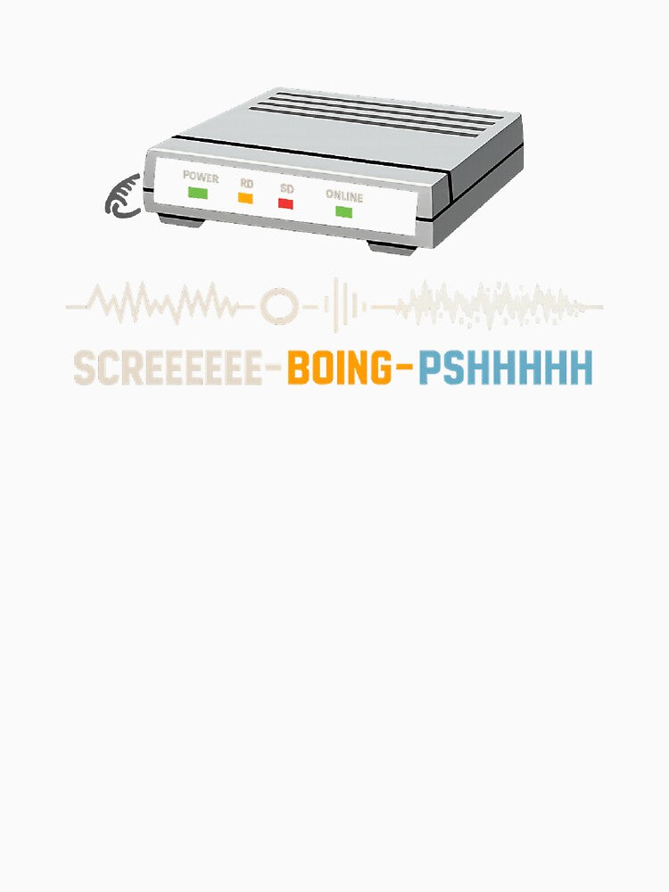 Dial Up Modem Handshake Sound 90s Internet Nostalgia Retro Tech Hardware by The Junto Shop