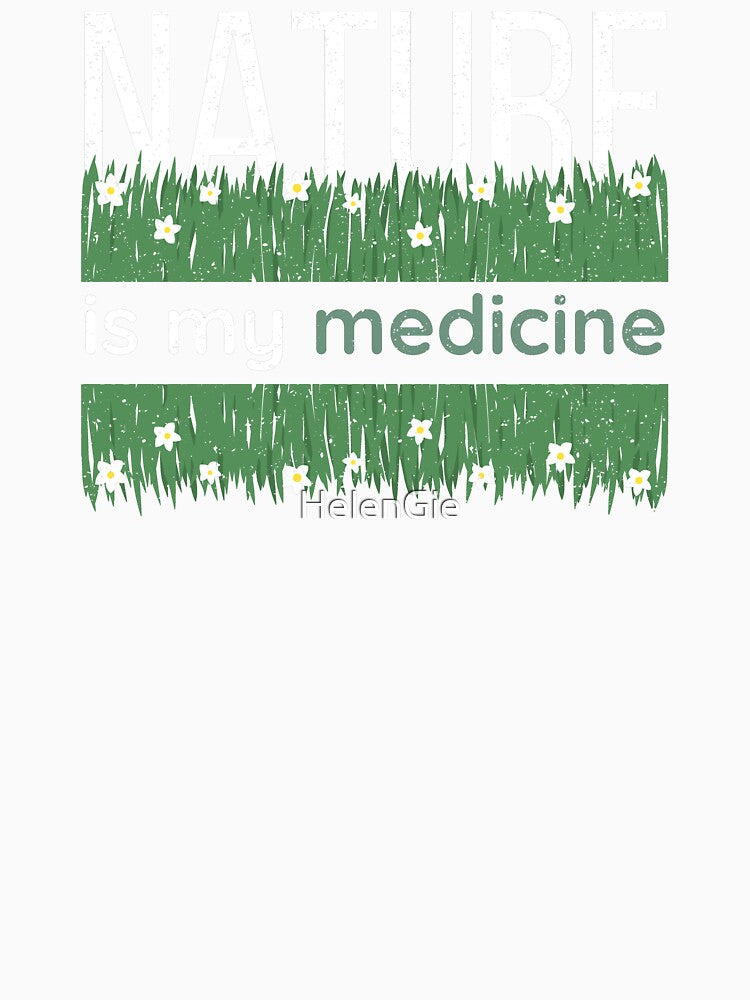 Nature Is My Medicine, Herbal Medicine, Herbs, Herbalism, Vintage, Distressed by HelenGie