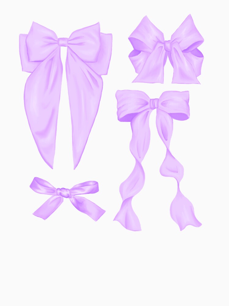 Purple Ribbon Bow Collection by rainmatthews