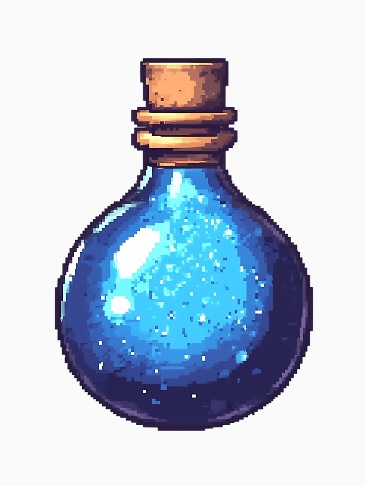 Pixel Art: Pixelated Mana Potion by bapupa