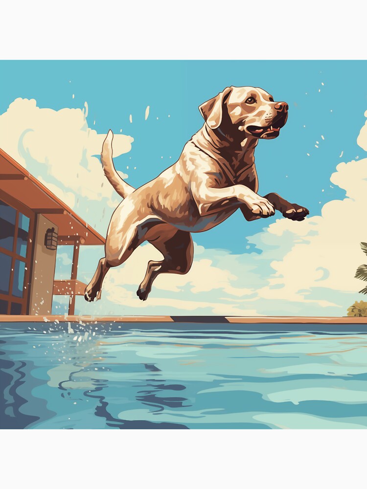 Labrador Retriever Retro Illustration by Samuelsboro