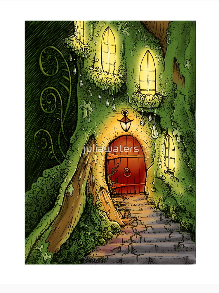 Fairy House - hobbit door enchanted forest by juliawaters