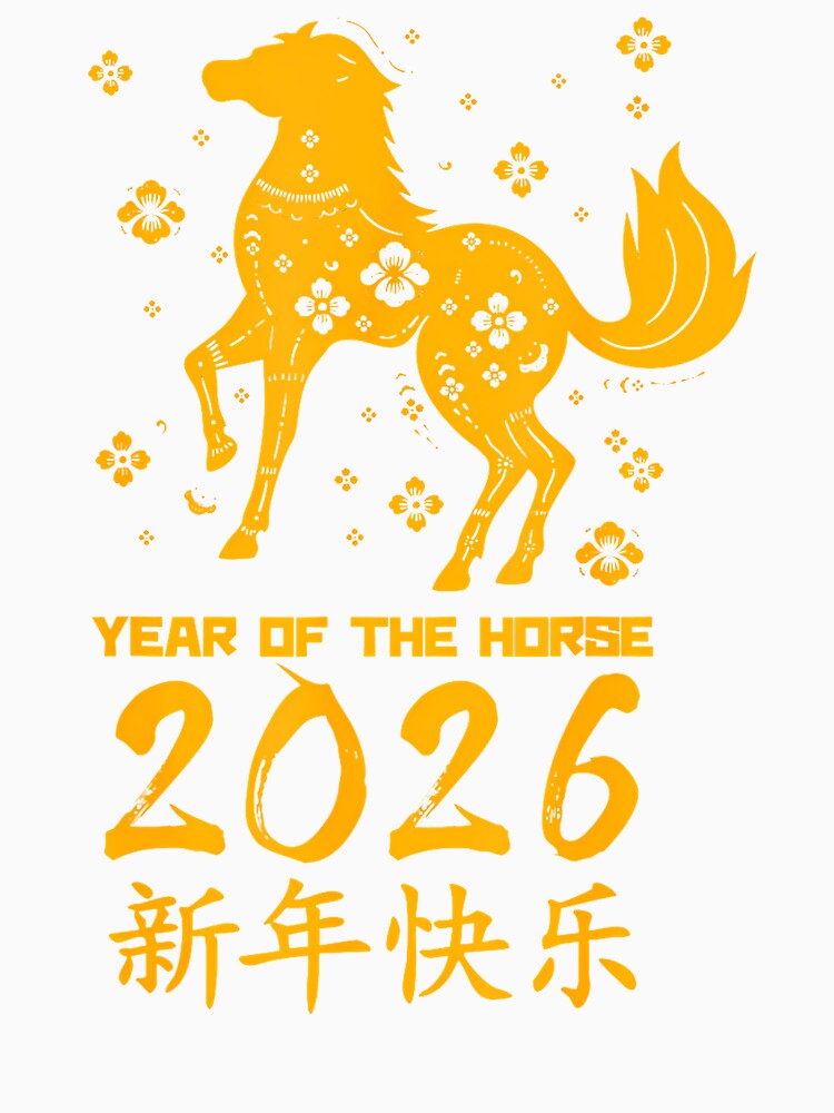 2026 New Year Of The Horse Chinese Lunar Zodiac New Year by DawnPatricia