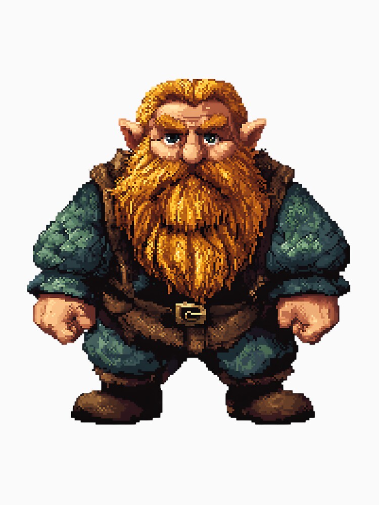 Pixel Art: Pixelated Dwarf by bapupa