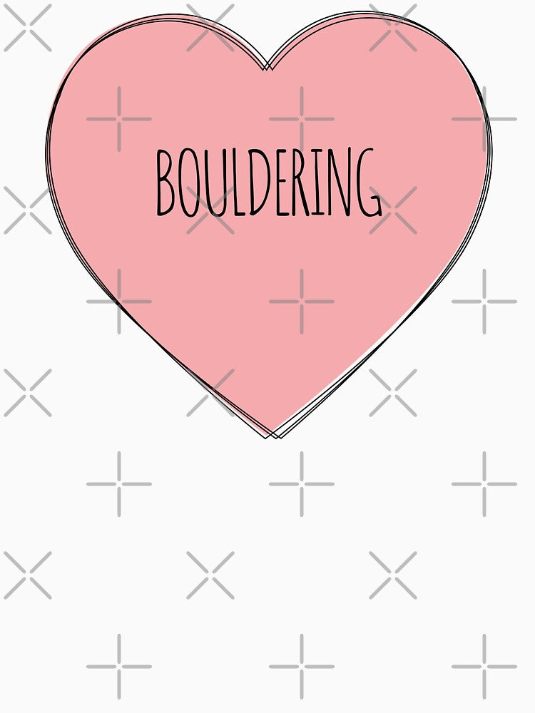 I Heart Bouldering Pink by MaryAller