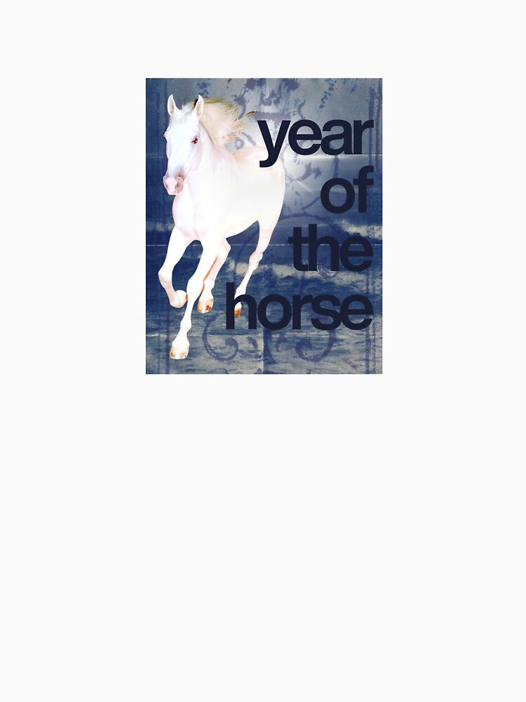 2026 YEAR OF THE HORSE blue graphic by ezndwhizz