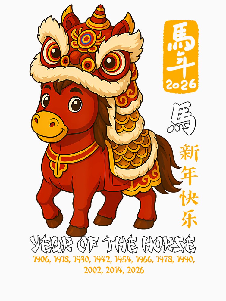 Lion Dance Year Of The Horse Lunar New Year 2026 by GraceShelley