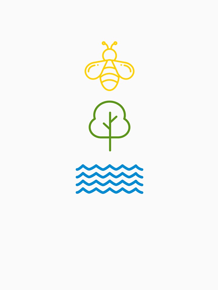 Help more bees Plant more trees Clean the seas by LiToDesignCo