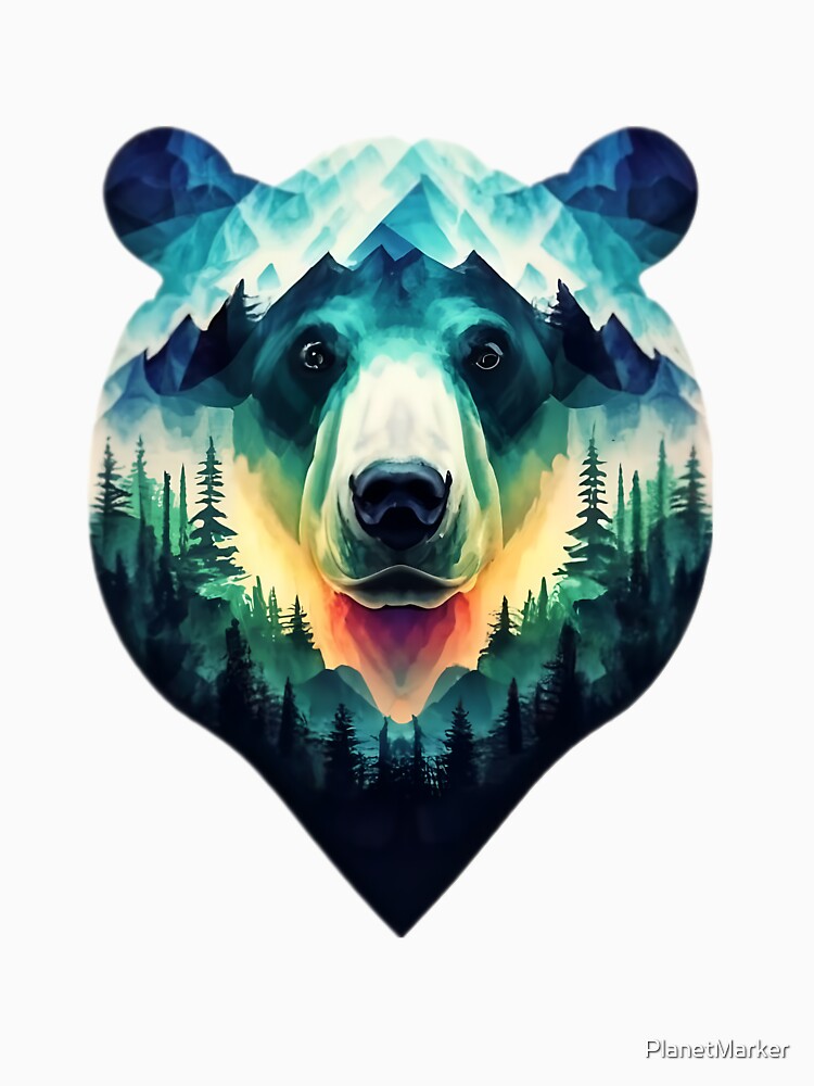 Wild Bear Head by PlanetMarker