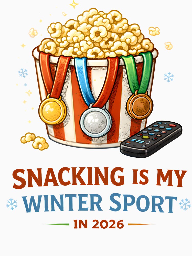 Snacking Is My Winter Sport 2026 by AnnDesignStudio