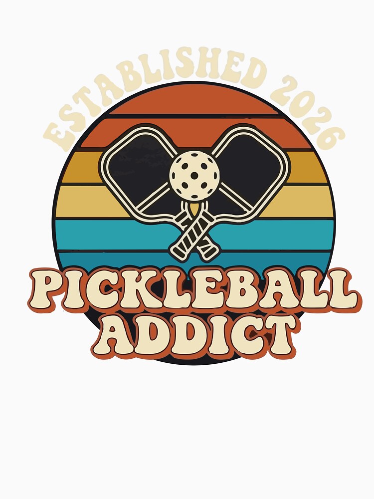 Retro Vintage Pickleball Addict - Established 2026 Sport by vlahstudio