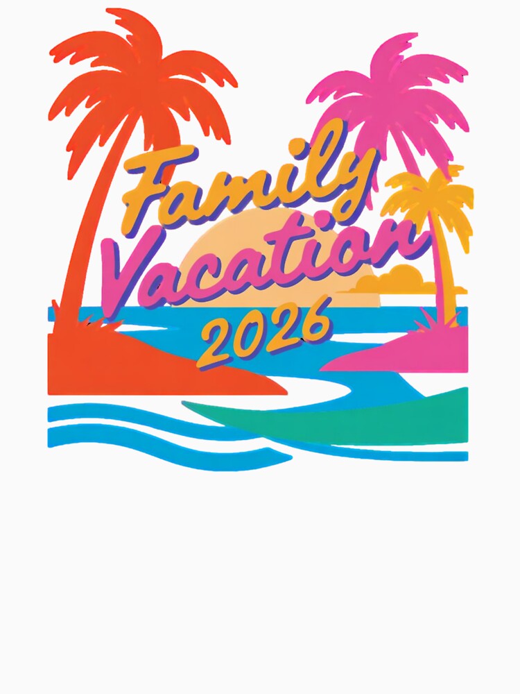 Family Vacation 2026 Beach Sunset Palm Trees by PRfoxy