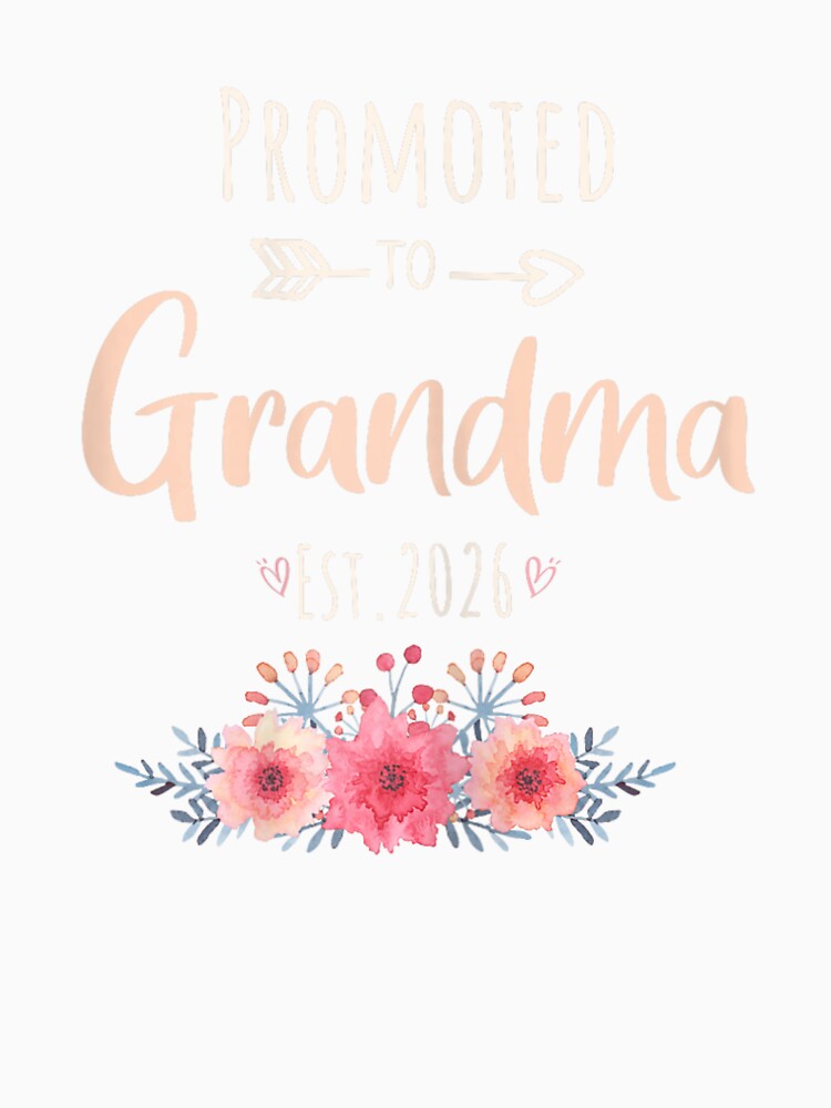 Womens Promoted To Grandma Est 2026 by Boutkimaewab