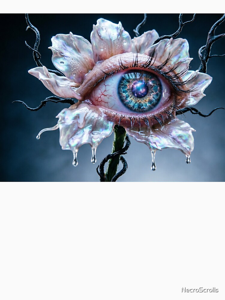 Surreal Eye Flower Dark Aesthetic by NecroScrolls