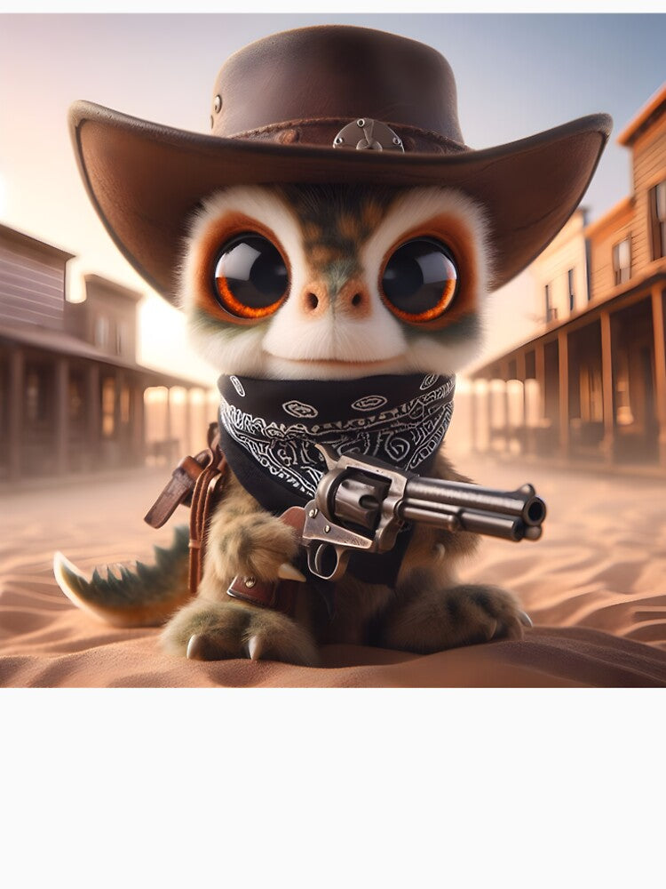 Chubi Dinosaur Baby Cowboy by GalleryBrisArt